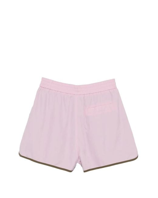 Iceberg Pink Logo-Patch Shorts