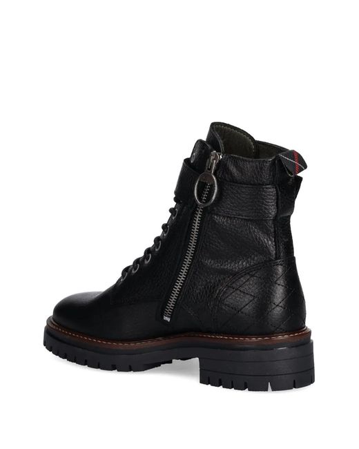 Barbour Black Heidi Combat Boot