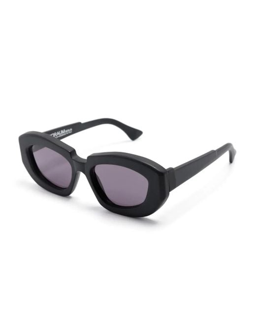 Kuboraum Black X23 Geometric-Frame Sunglasses