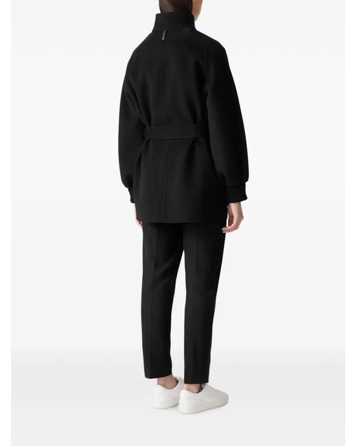Mackage Black Shania Belted Wool Coat