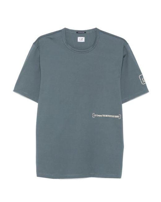 C P Company Katoenen T-Shirt Met Grafische Print in het Blue voor heren
