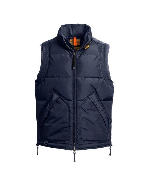 Parajumpers Blue Kobuk Quilted Down Vest for men