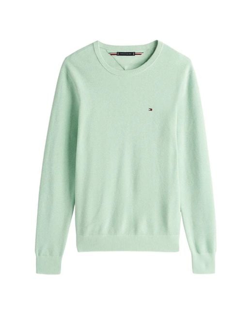 Tommy Hilfiger Green Crew-Neck Sweater for men