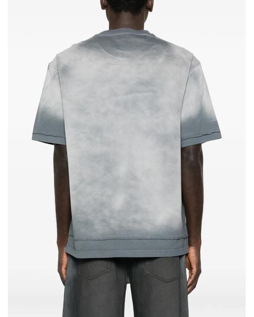 Feng Chen Wang Gray Tie-Dye T-Shirt for men