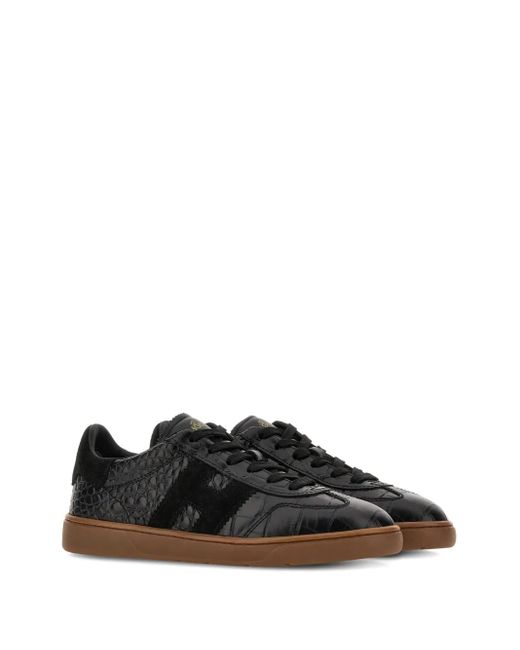 Hogan Black Logo Patch Sneakers