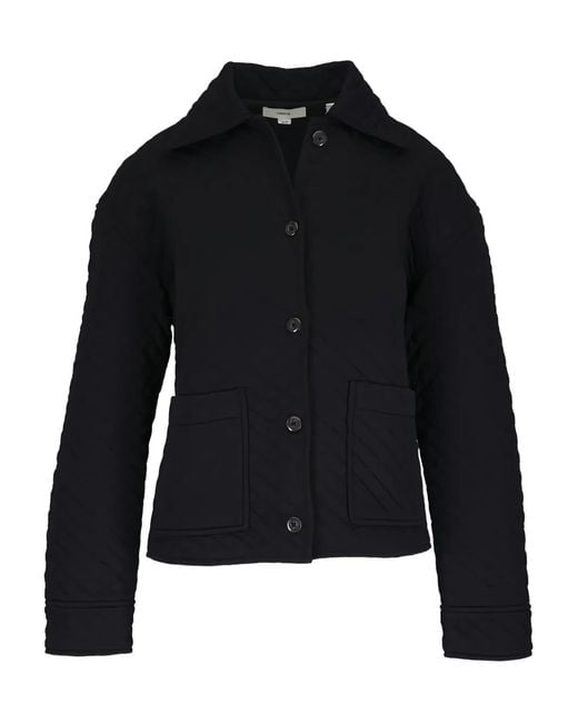 Vince Black Quilted Pocket Jacket