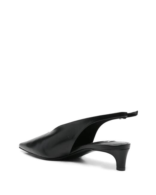 Jil Sander Black 35Mm Leather Pumps