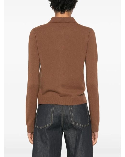 iBlues Brown Button-Up Collared Cardigan