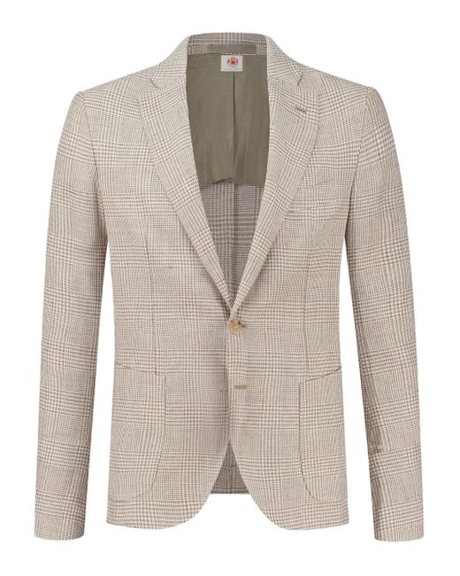 メンズ Luigi Borrelli Napoli シングルジャケット Natural