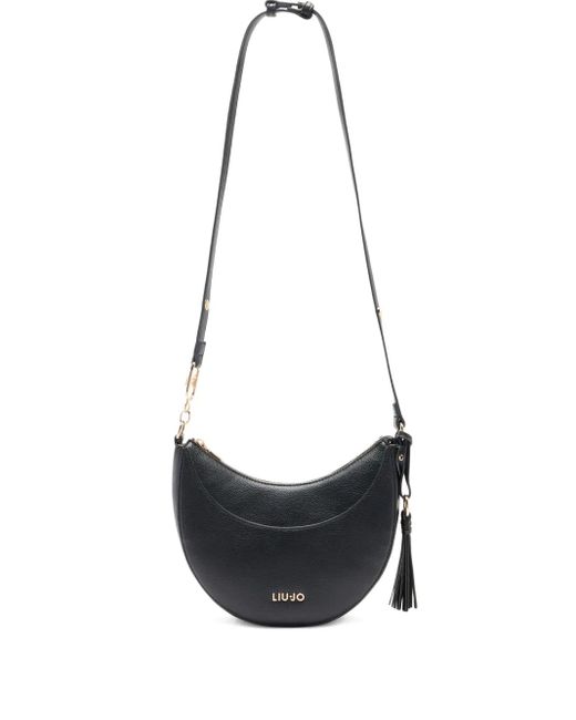 Liu Jo White Medium Crescent-Shaped Tassel Satchel Bag