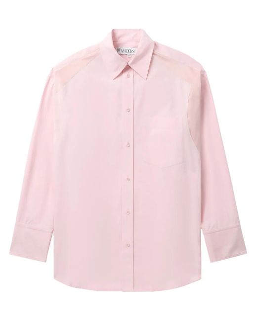 J.W. Anderson Pink Classic-Collar Cotton Shirt for men
