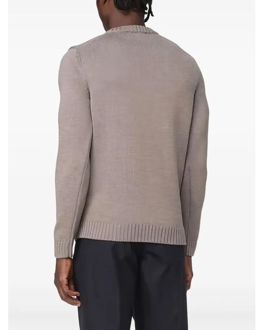 Zanone Gray Wool Jumper for men