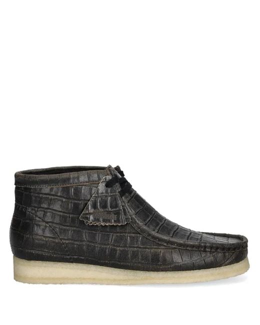 Clarks Black Wallabee Boots for men