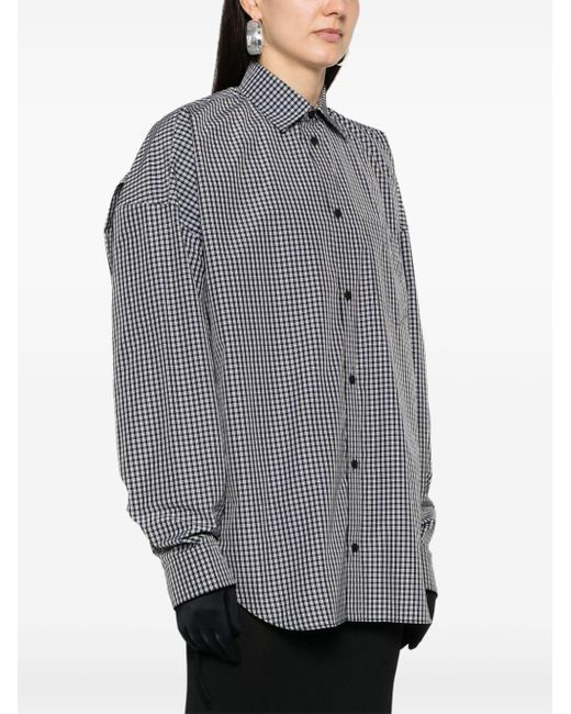 Chemise à logo imprimé Balenciaga en coloris Gray
