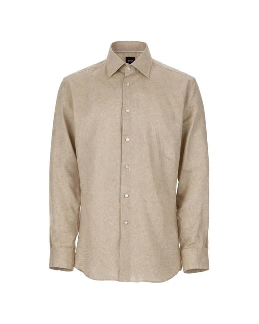 Boss Natural Classic Collar Shirt for men