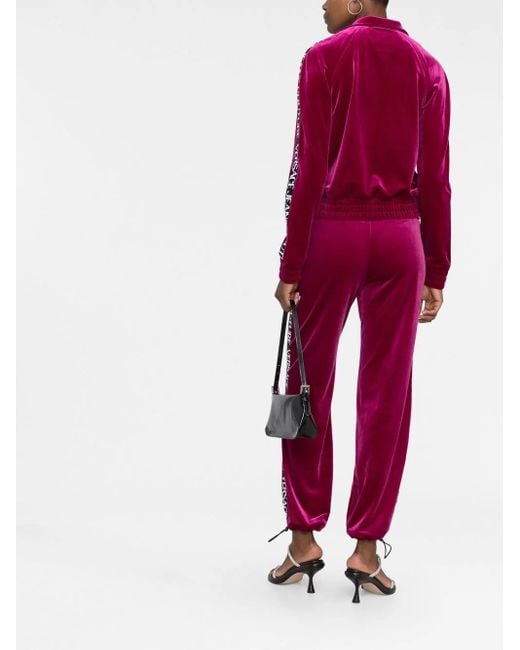 Versace Jeans Couture Red Logo-Tape Track Pants