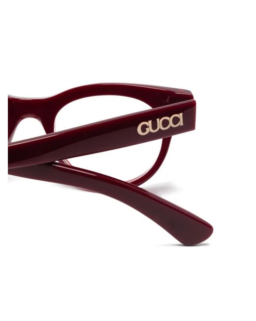 Gucci Brown Lunettes De Vue À Monture Ronde