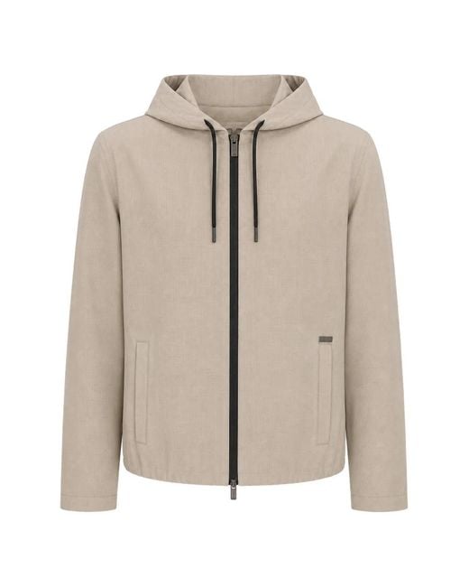 Chaqueta Con Capucha Tombolini de hombre de color Natural