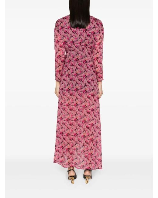 Robe Longue Nollie À Fleurs IRO en coloris Red