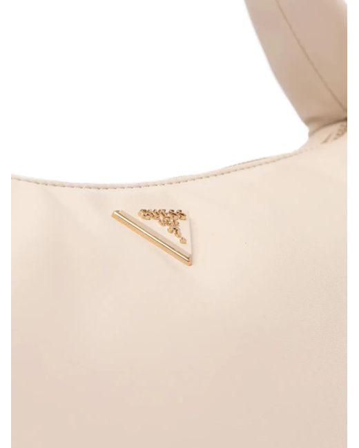 Guess Natural Sunetra Logo-Plaque Tote Bag