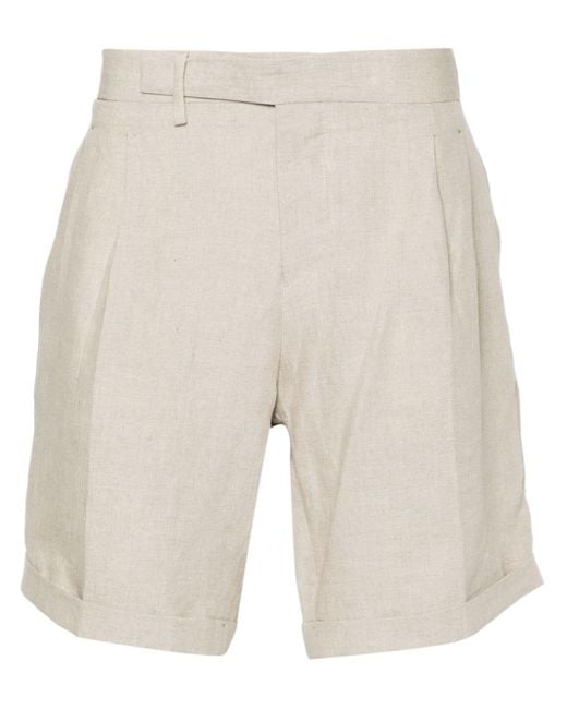 Briglia 1949 Natural Linen Tailored Shorts for men