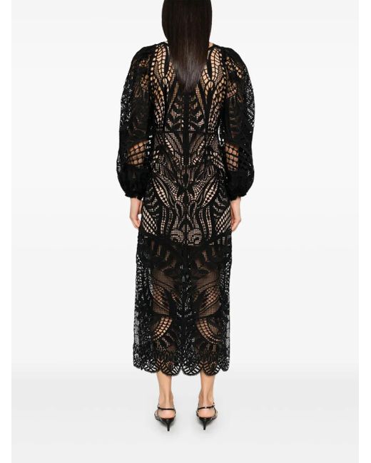 FARM Rio Nature Midi Dress in Black | Lyst