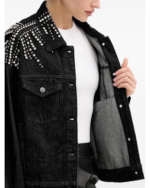 Gestuz Black Embellished Denim Jacket