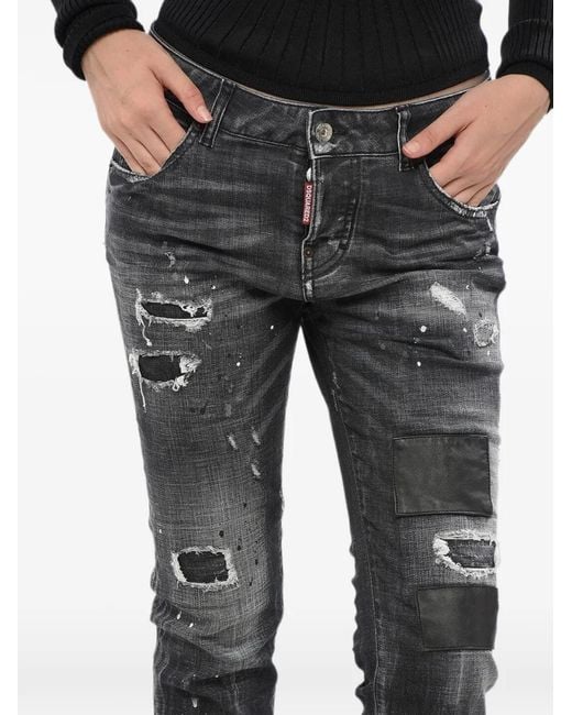 DSquared² Black Cool Girl Distressed Jeans