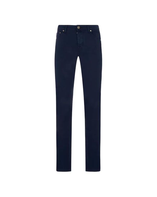 Jacob Cohen Blue Nick Slim-Fit Trousers for men