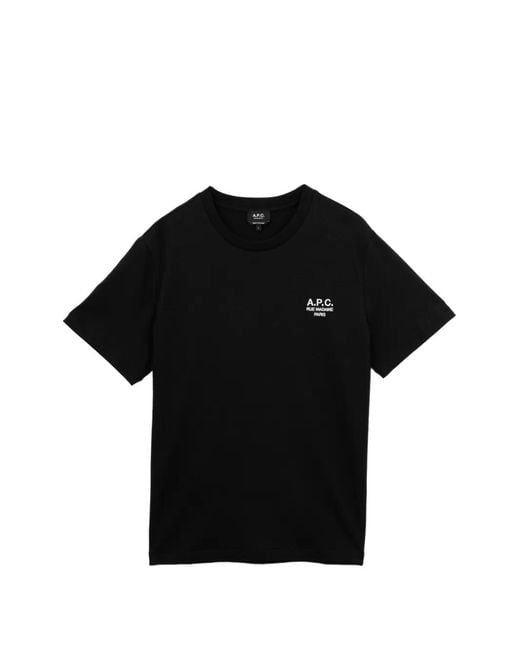 A.P.C. Black T-Shirt Rue Madame