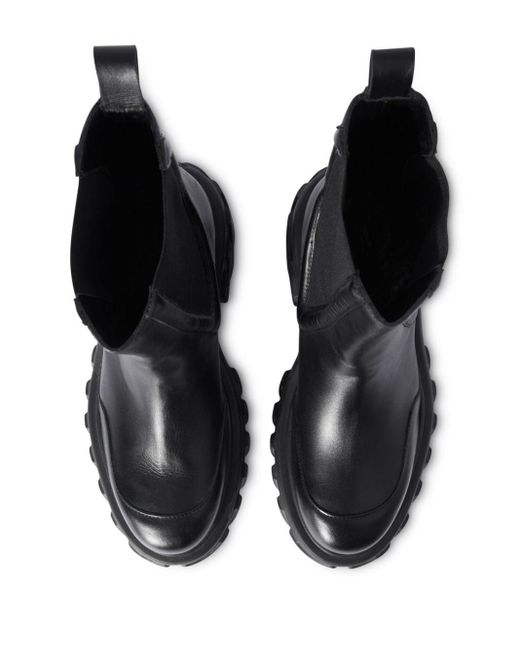 Off-White c/o Virgil Abloh Black Leather Chelsea Boots