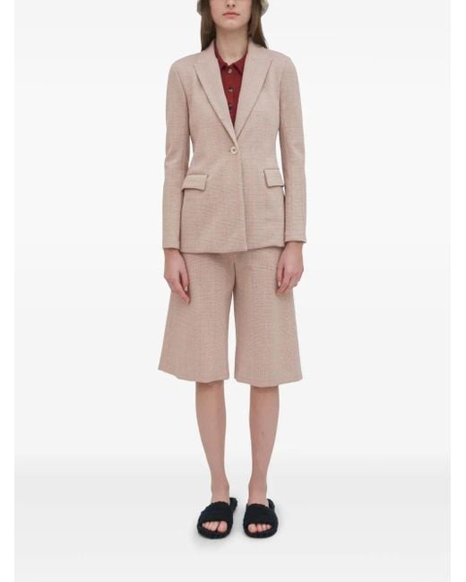 Rosetta Getty Natural Checked Blazer