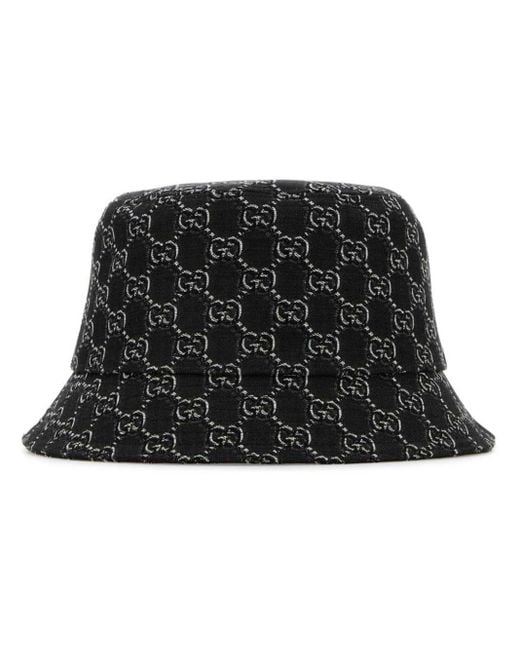 Gucci Black Gg Supreme Bucket Hat for men