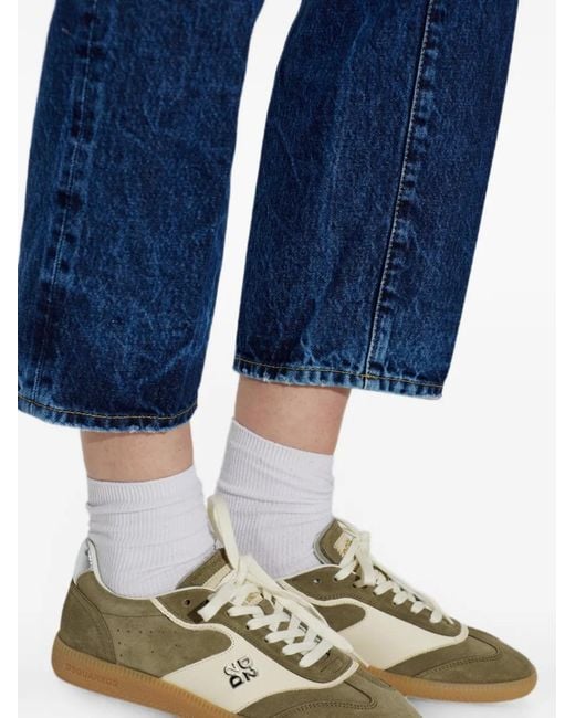 DSquared² Green Logo-Plaque Panelled Sneakers