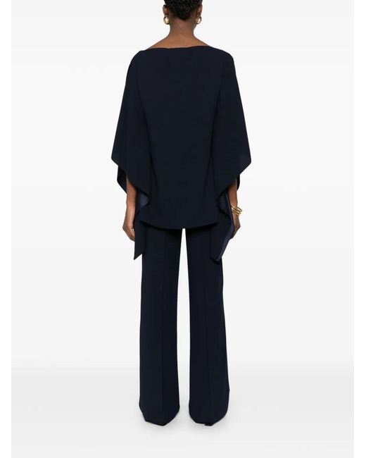 Gianluca Capannolo Blue Short-Sleeve Blouse
