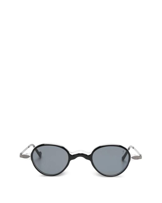 Eyepetizer Metallic Oval-Frame Sunglasses