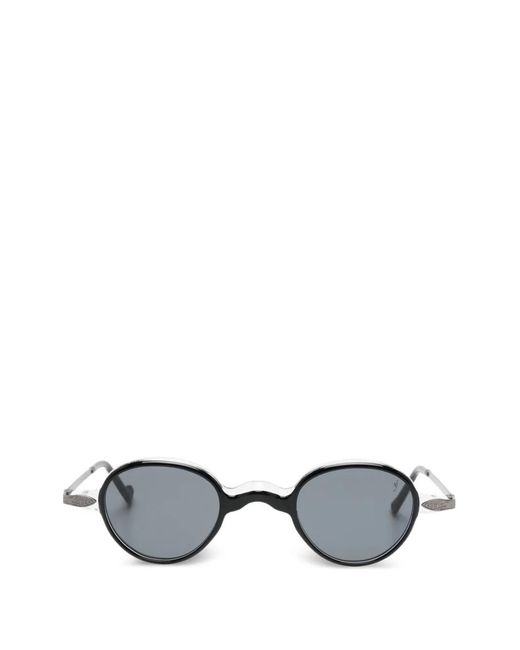 Eyepetizer Metallic Oval-Frame Sunglasses