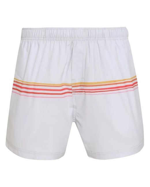Osklen White Prismas Swim Shorts for men