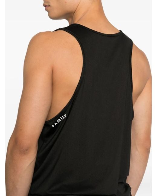 FAMILY FIRST Black Logo Performance Top for men