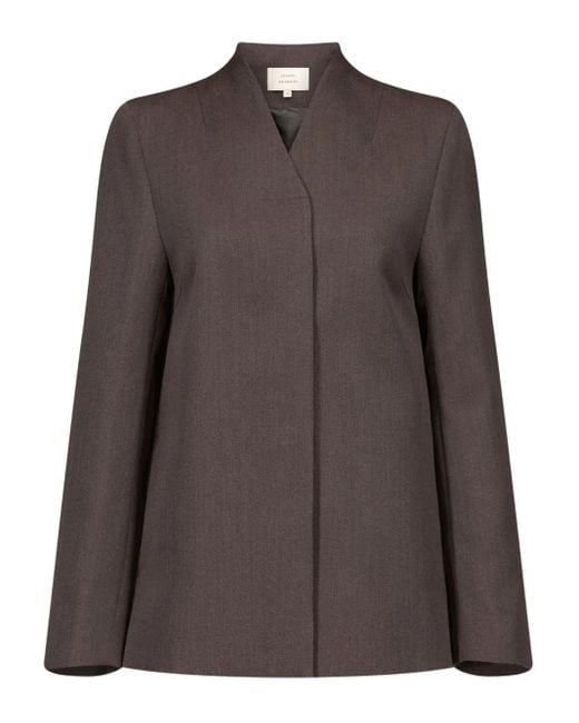 Loulou de Saison Rasca Vネック ジャケット Brown