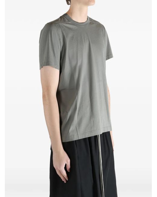 Rick Owens Green Shoulder-Panelled T-Shirt for men