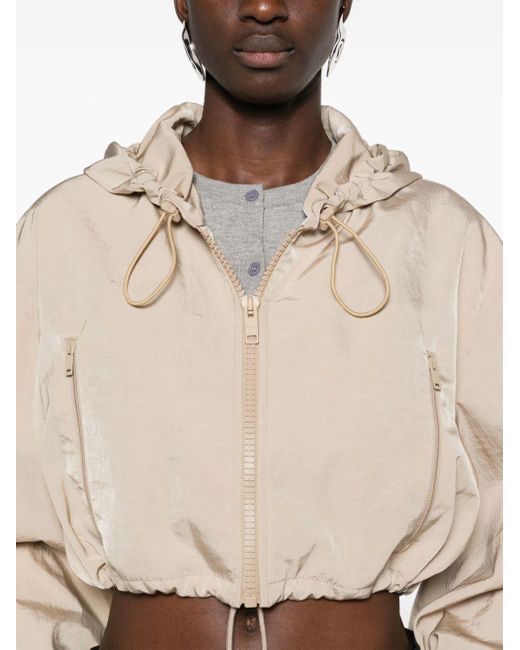 Givenchy Natural Hooded Cropped Jacket