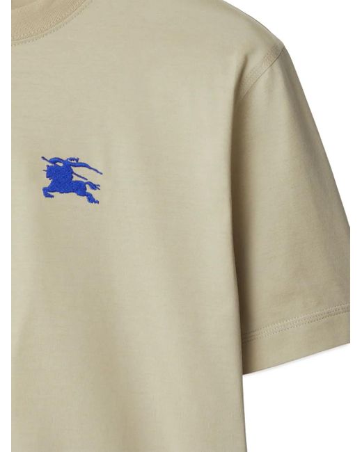 Burberry Natural Lichen Cotton T-Shirt T-Shirts And Polos for men