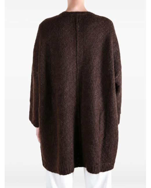 Casey Casey Brown Button-Up Oversized Cardigan