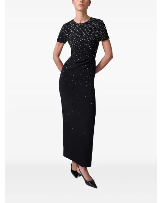 Carolina Herrera Black Maxikleid Mit Kristallverzierung