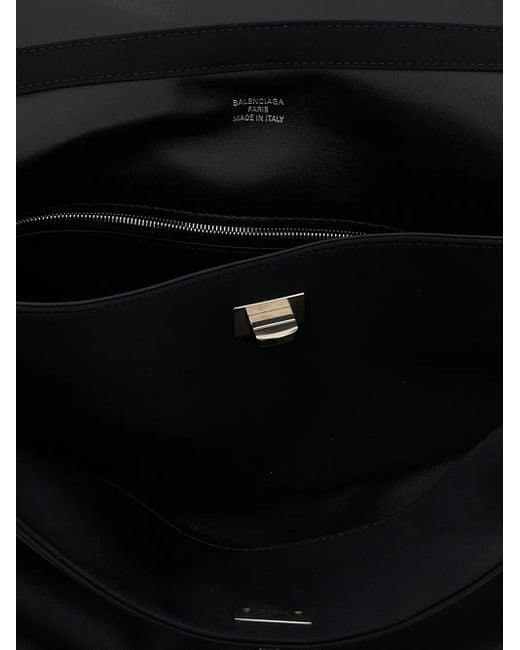 Balenciaga Black Medium Rodeo Ringtag Shoulder Bag for men