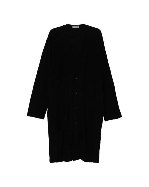 Yohji Yamamoto Black Button Quilted Jacket for men