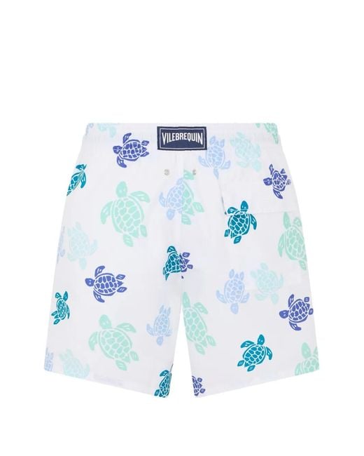 Vilebrequin Blue Short De Bain À Imprimé Graphique for men