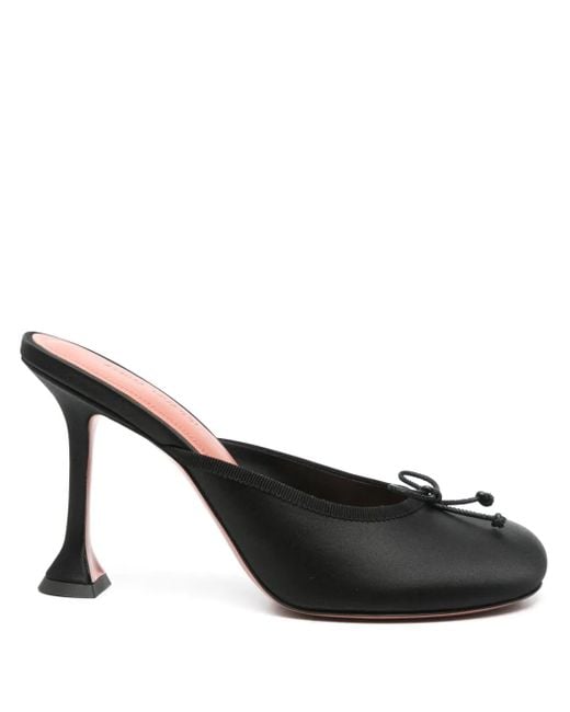 AMINA MUADDI Black 95Mm Lila Mules