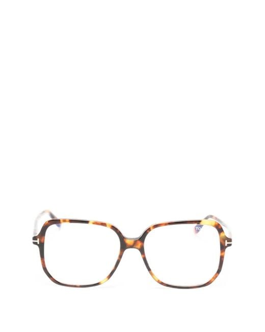 Tom Ford Natural Eckige Brille